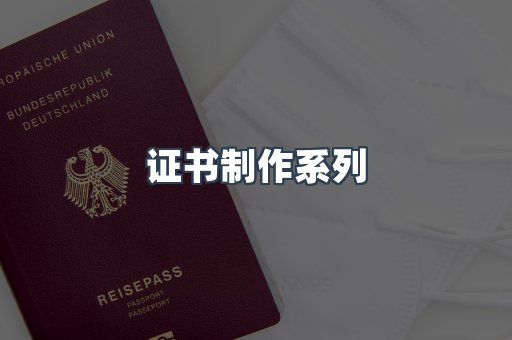证书制作系列