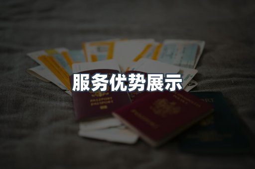 服务优势展示
